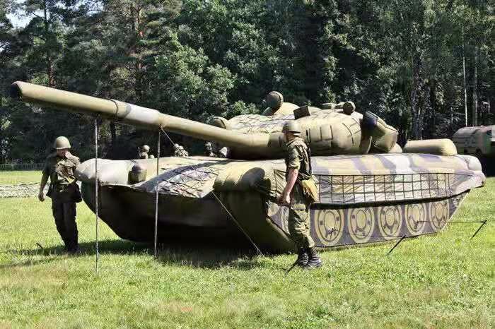 临桂部队充气坦克